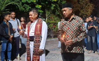 Anwar Engga Hadiri Aksi Solidaritas "Doa untuk Flores",