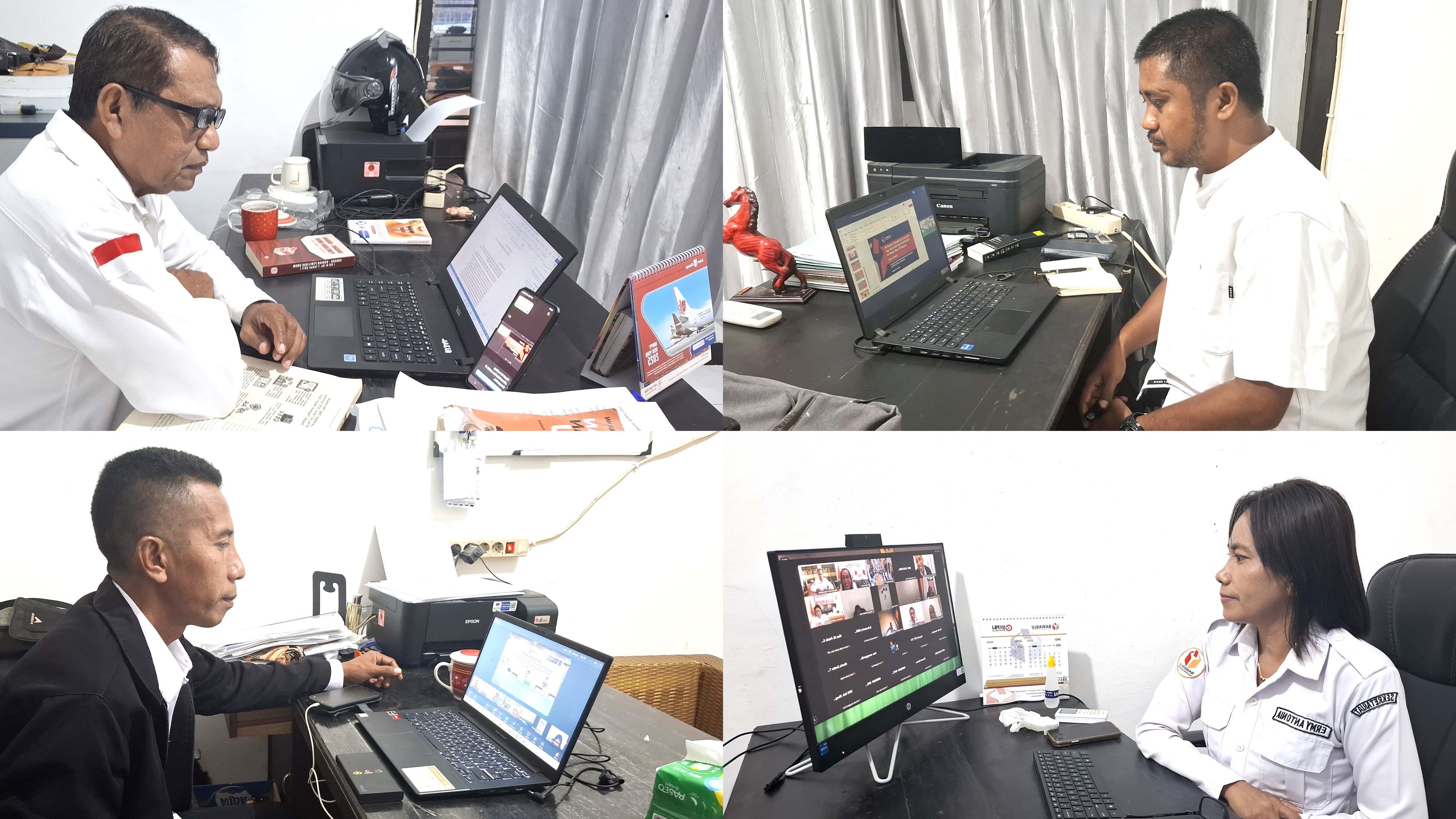 Rapat Daring Penguatan Kelembagaan dalam Pelaksanaan Tugas Bawaslu