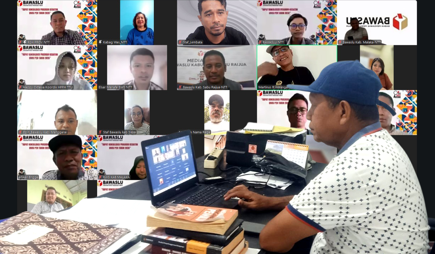 Bawaslu Provinsi NTT Gelar Rapat Daring Tindak Lanjut SE Ketua Bawaslu RI 