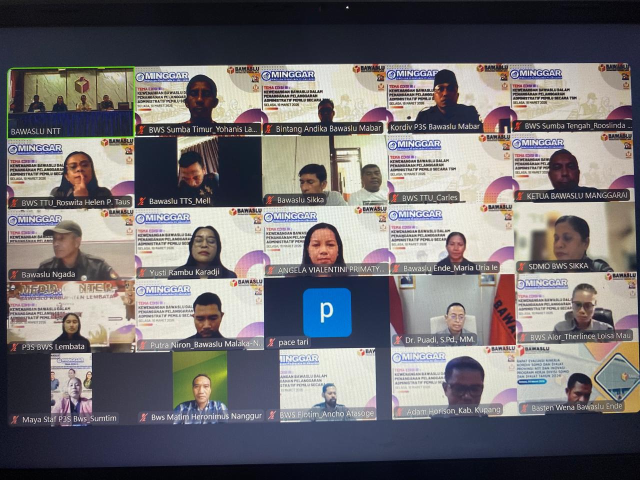 Bawaslu Sumba Timur ikuti Minggar Edisi III