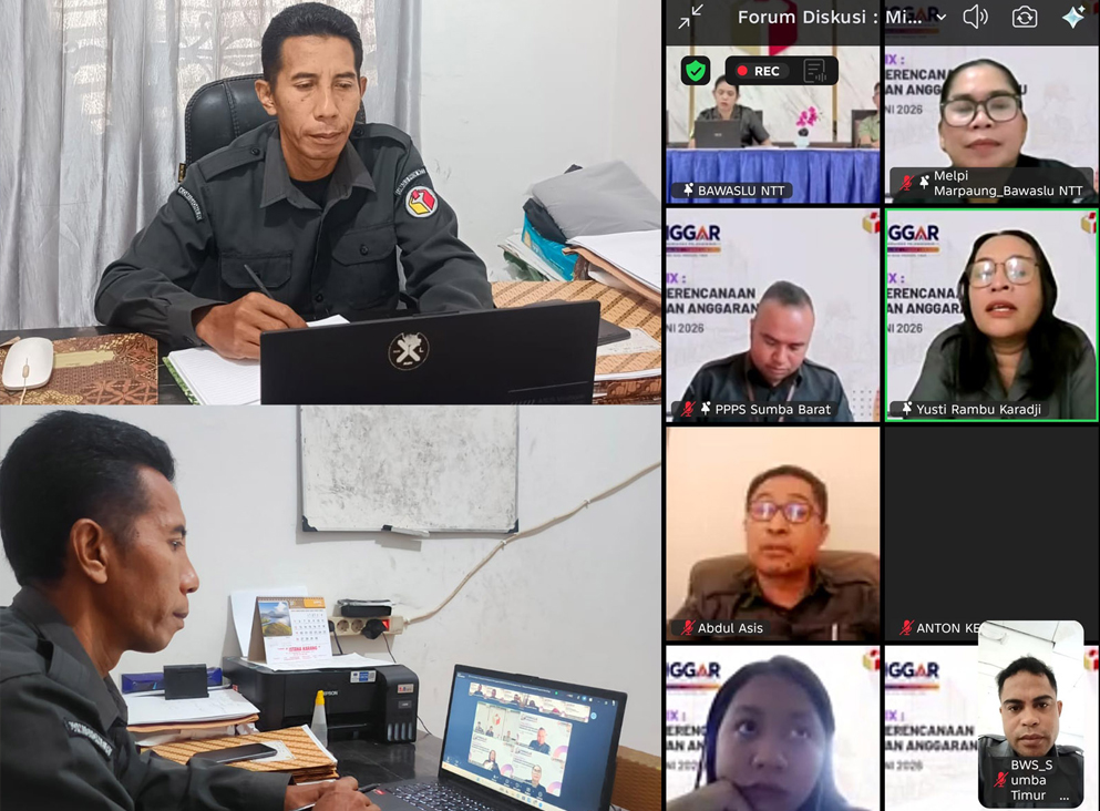 Bawaslu Sumba Timur Ikuti MINGGAR Edisi IX
