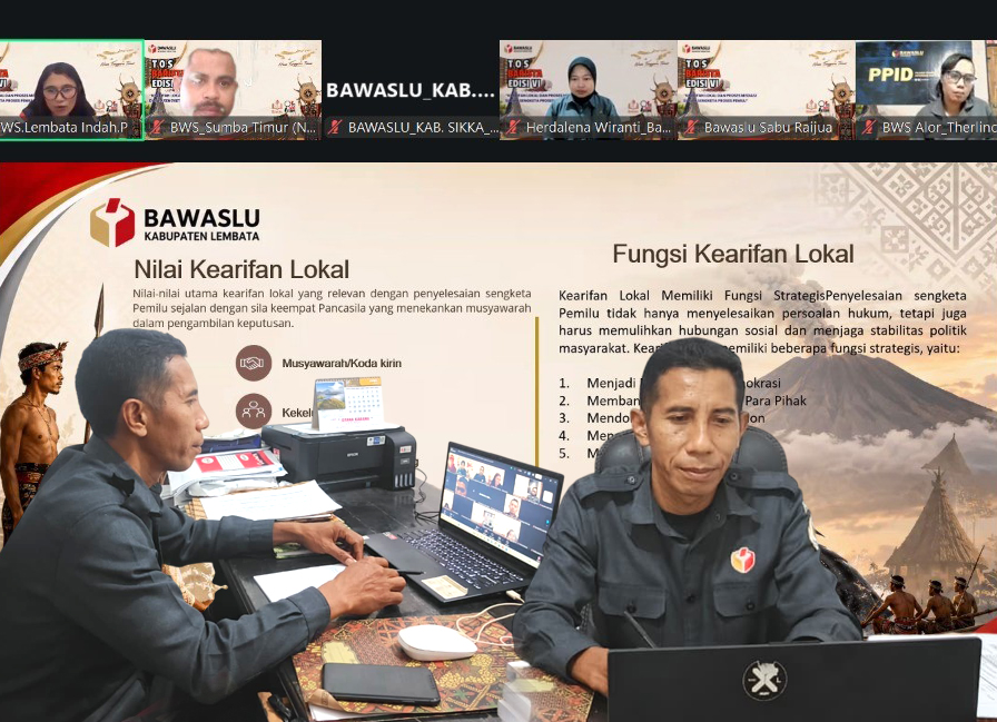 Bawaslu Sumba Timur Ikuti TOS BARISTA Edisi VI