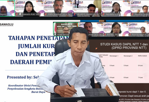 Bawaslu Sumba Timur Ikuti MINGGAR Edisi XIII