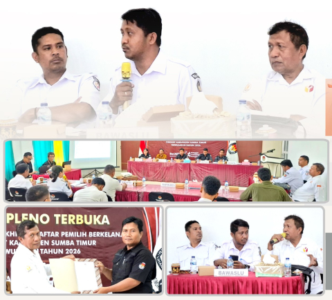 Bawaslu Sumba Timur Awasi Rapat Pleno Rekapitulasi PDPB Triwulan III