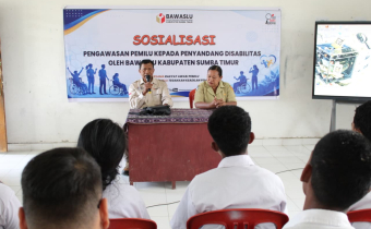 Bawaslu Kabupaten Sumba Timur Dorong Partisipasi Penyandang Disabilitas 