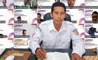 Bawaslu Sumba Timur Ikuti Minggar Penanganan Pelanggaran Edisi VIII