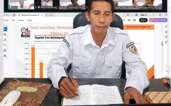 Bawaslu Sumba Timur Ikuti MINGGAR Edisi X Bahas Tahapan Pemutakhiran Data Pemilih