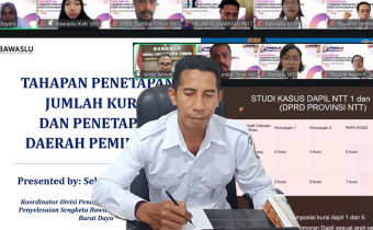 Bawaslu Sumba Timur Ikuti MINGGAR Edisi XIII